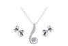 Grace Pendant and Solo Studs,  Made with Swarovski Elements