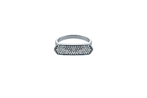 Java Lux Bar Ring,  Made with Swarovski Elements (Large)