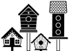 4.25" x 5.75" Embossing Folder - Birdhouses Post