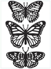 4.25" x 5.75" Embossing Folder - Butterfly Trio