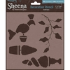 Decorative 7x7 Stencil - Terrific Topiary