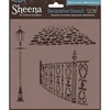 Decorative 7x7 Stencil - Victorian Park
