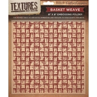 Textures 8x8 Embossing Folders - Basket Weave Embossing Folder