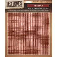 Textures 8x8 Embossing Folders - Hessian Embossing Folder
