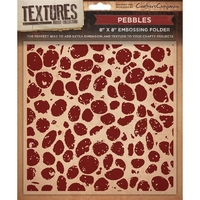 Textures 8x8 Embossing Folders - Pebbles Embossing Folder