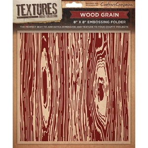 Textures 8x8 Embossing Folders - Wood Grain Embossing Folder