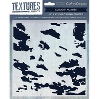 Textures Elements 8x8 Embossing Folders - Clouds Embossing Folder