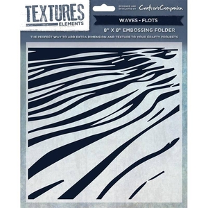 Textures Elements 8x8 Embossing Folders - Waves Embossing Folder
