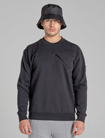 Bellfield Malte Mens Sweatshirt Black,  Extra Large