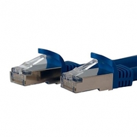 7ft Blue Shielded Cat6a Molded STP Patch Cable