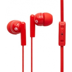 Kandy Plus Earphones with Volume Control Red
