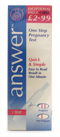 Answer one step pregnancy test