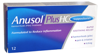 Anusol Plus HC Suppositories (12)
