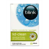 Blink eye-Lid Cleansing Wipes 20