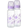 Tommee Tippee Essentials 2 Decorated Bottles 3m Purple