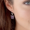 Lilac Butterfly Earrings