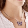 Lilac Butterfly Pendant
