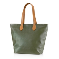 Olive Grove Leather Tote Bag