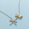 On Gilded Wings Dragonfly Pendant