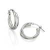 Perfect Pairing Silver Hoop Earrings