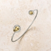 Very Bee­coming Silver Cuff Bangle