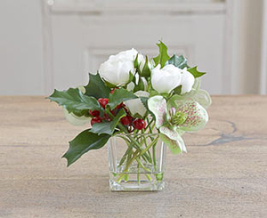 Small Roses Cube,  Green