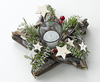 Star Candle Holder,  Brown