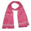 Art Deco Pink Silk Scarf