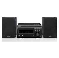 Denon RCDM41 Receiver with SCN10 Speakers Bundle Black