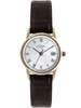 Rotary Ladies Gold Plated Brown Strap Watch LS02754-21