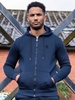 Mens Zip Up Hooded Fleece Tracksuit Top Enzo Designer Menswear