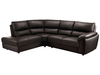 Cambridge Right Hand Facing Corner Sofa in Walnut Leather