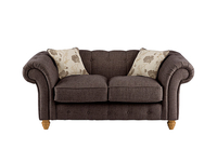 Chesterton Medium Sofa in Riding Fabric - Chocolate