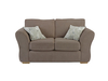 Clarissa - Onyx Medium Sofa with High Back in Mink With Rustic Oak Feet