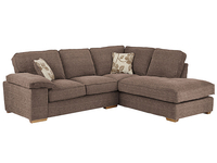 Denver Left Hand Facing Corner Sofa Mocha Barley