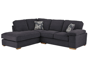 Denver Right Hand Facing Corner Sofa Graphite Barley