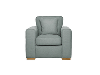 Harrison Armchair - Costa Duck Egg with Rustic Oak Feet