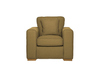 Harrison Armchair - Costa Lime with Rustic Oak Feet