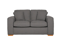 Harrison Medium Sofa Bed - Costa Grey with Rustic Oak Feet