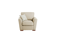 Heather Armchair in Arezzo Oatmeal with Blossom Sky Scatter