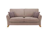 Jasmine Large Sofa in Grace Fabric - Taupe with Taupe Scatters