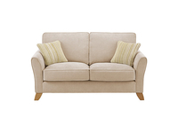Jasmine Medium Sofa in Grace Fabric - Linen with Summer Scatters
