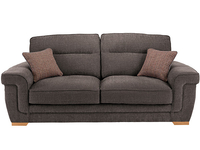 Kirby Large Sofa - Barley Grey with Rustic Oak Feet