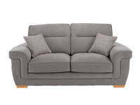 Kirby Medium Sofa - Barley Silver with Rustic Oak Feet