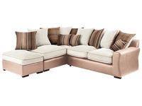 Lambert Right Hand Corner Sofa with Chaise in Samuel Cream