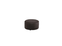 Nebraska Round Footstool in Aero Fabric - Charcoal