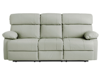 Sheffield Large Sofa with Electric Recliners in Grey Leather