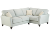 St. Ives Corner Sofa Right Facing in Arezzo Duck Egg with Missi Spice Scatters
