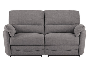Sutton Large Sofa with Manual Recliners in Barley Grey