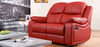 Montreal Rosso Red Reclining 2 + 2 Seater Leather Sofa Set